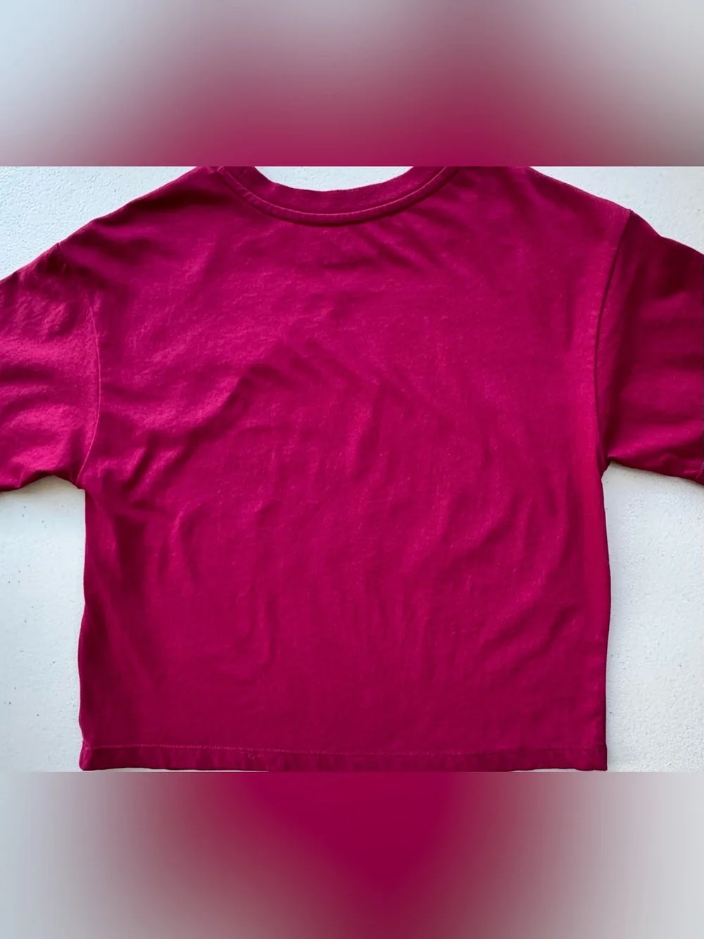 Converse Girls Medium Boxy Crop Tee Bundle 3 Graphic T Shirts Pink Gray (W XS/S)